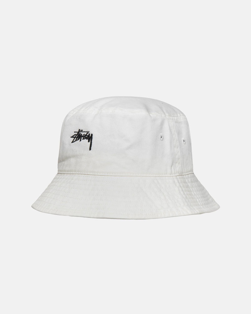 Chapeau Stussy Bucket Stock Beige | RYT-68740417