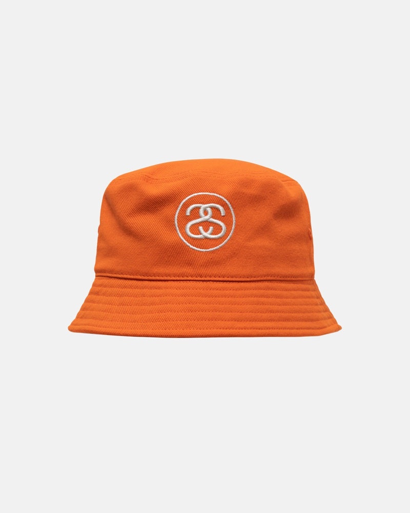 Chapeau Stussy Deep Bucket SS Link Orange | IBU-52926260