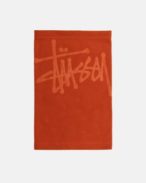 écharpe Stussy Polar Fleece Neck Warmer Orange | MSK-71694041