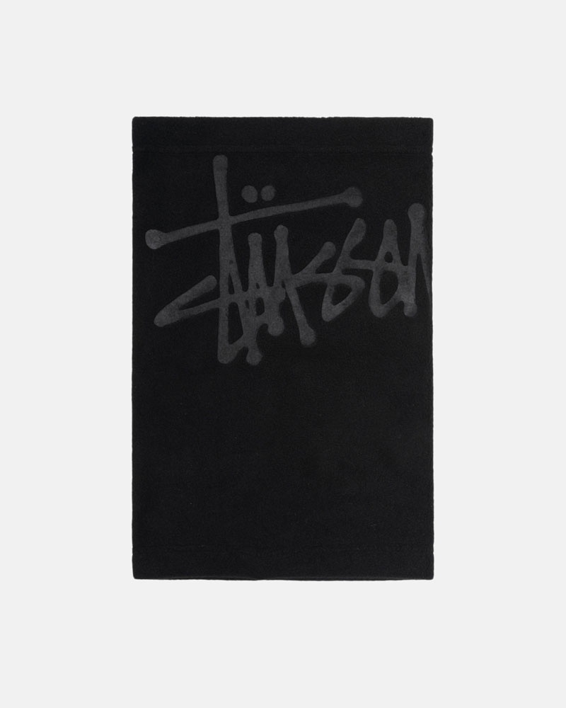 écharpe Stussy Polar Fleece Neck Warmer Noir | XFP-92468723