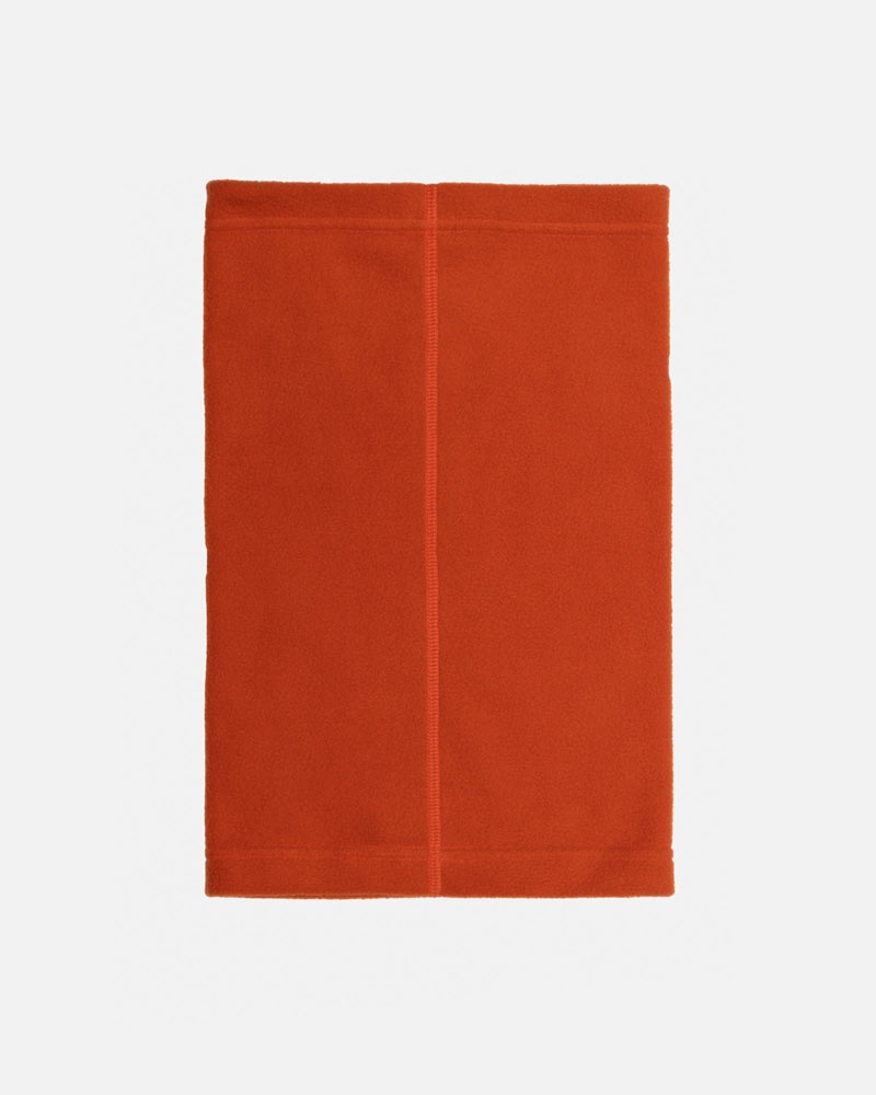 écharpe Stussy Polar Fleece Neck Warmer Orange | MSK-71694041