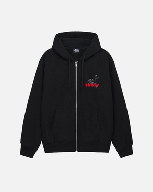 Sweat a Capuche Stussy Apocalypse Zip Noir | PBZ-77874006