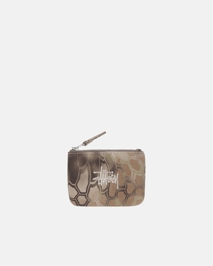 Portefeuille Stussy Tela Coin Pouch Marron | FXQ-47915093