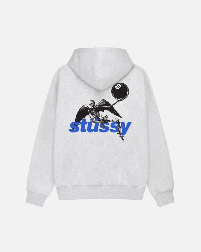 Sweat a Capuche Stussy Apocalypse Zip Grise | KJW-11893972