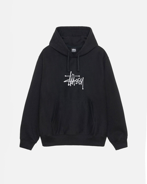 Sweat a Capuche Stussy Basic Applique Noir | WLQ-30038738