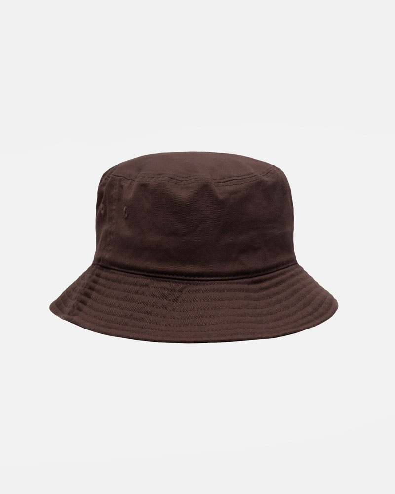 Chapeau Stussy Bucket Big Stock Chocolat | VRS-52905892