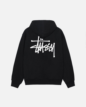 Sweat a Capuche Stussy Basic Stüssy Noir | HLB-93536721