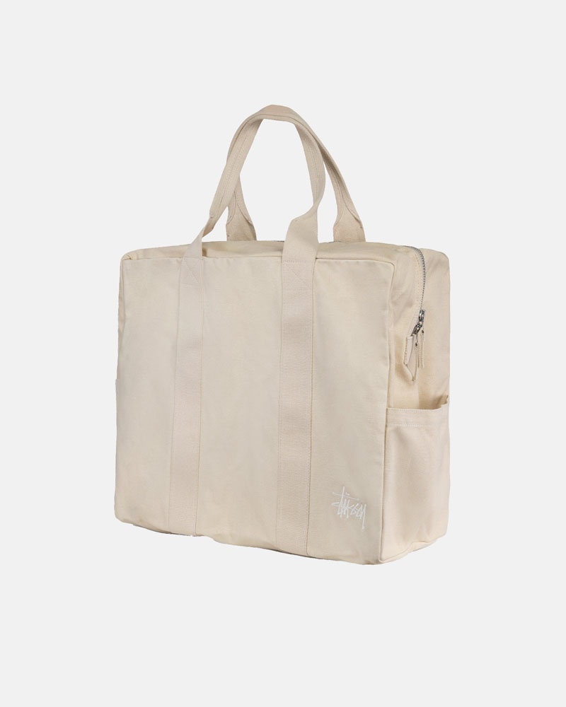 Sacs Fourre Tout Stussy Tela Flight Beige | DGE-62519441