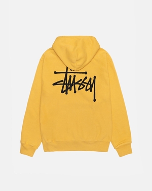 Sweat a Capuche Stussy Basic Stüssy Pigment Dyed Orange | DBG-86881065