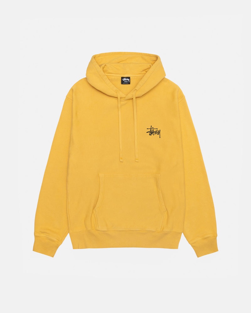 Sweat a Capuche Stussy Basic Stüssy Pigment Dyed Orange | DBG-86881065