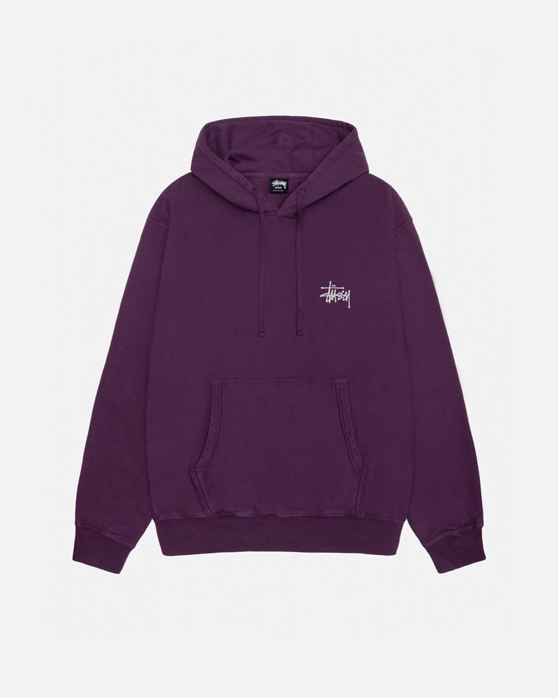 Sweat a Capuche Stussy Built Tough Pigment Dyed Violette | LOW-90357917