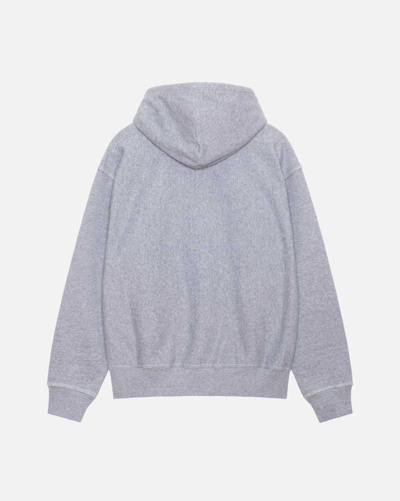 Sweat a Capuche Stussy Contrast Stitch Label Grise | MZZ-71486831