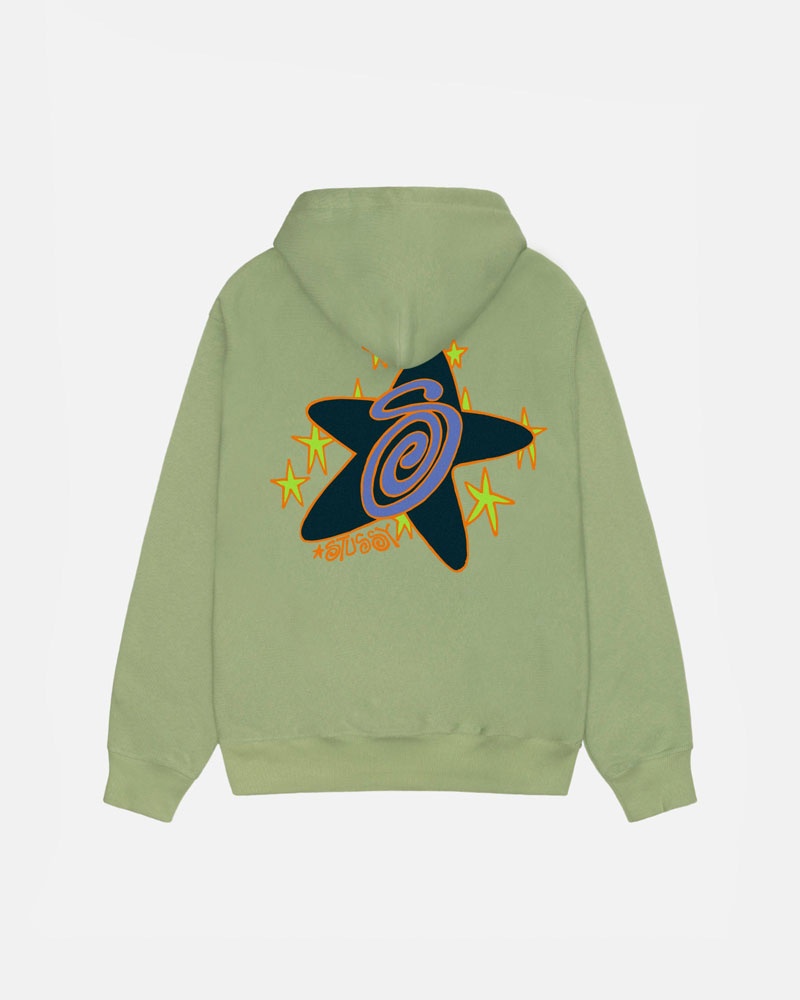 Sweat a Capuche Stussy Galaxy Vert | VGN-93496651