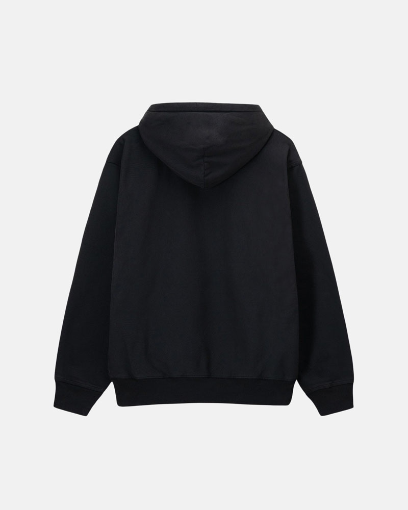 Sweat a Capuche Stussy Stock Logo Noir | JKL-65945352