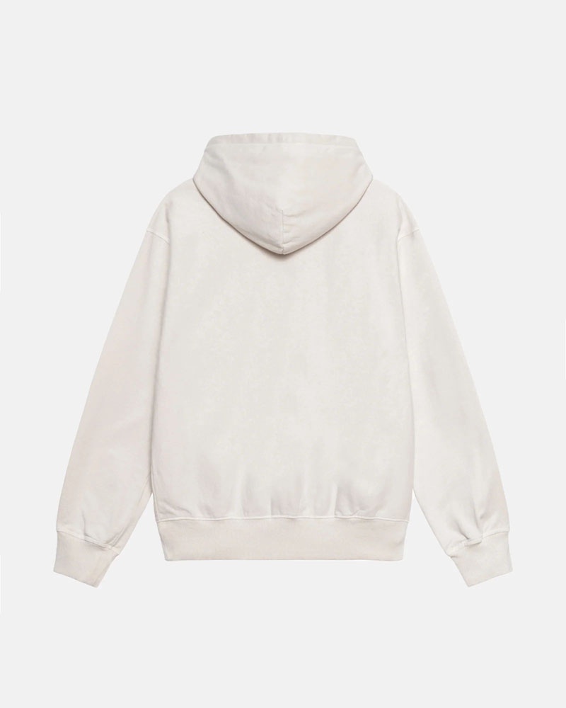 Sweat a Capuche Stussy Block Sport Pigment Dyed Blanche | YAF-28538982