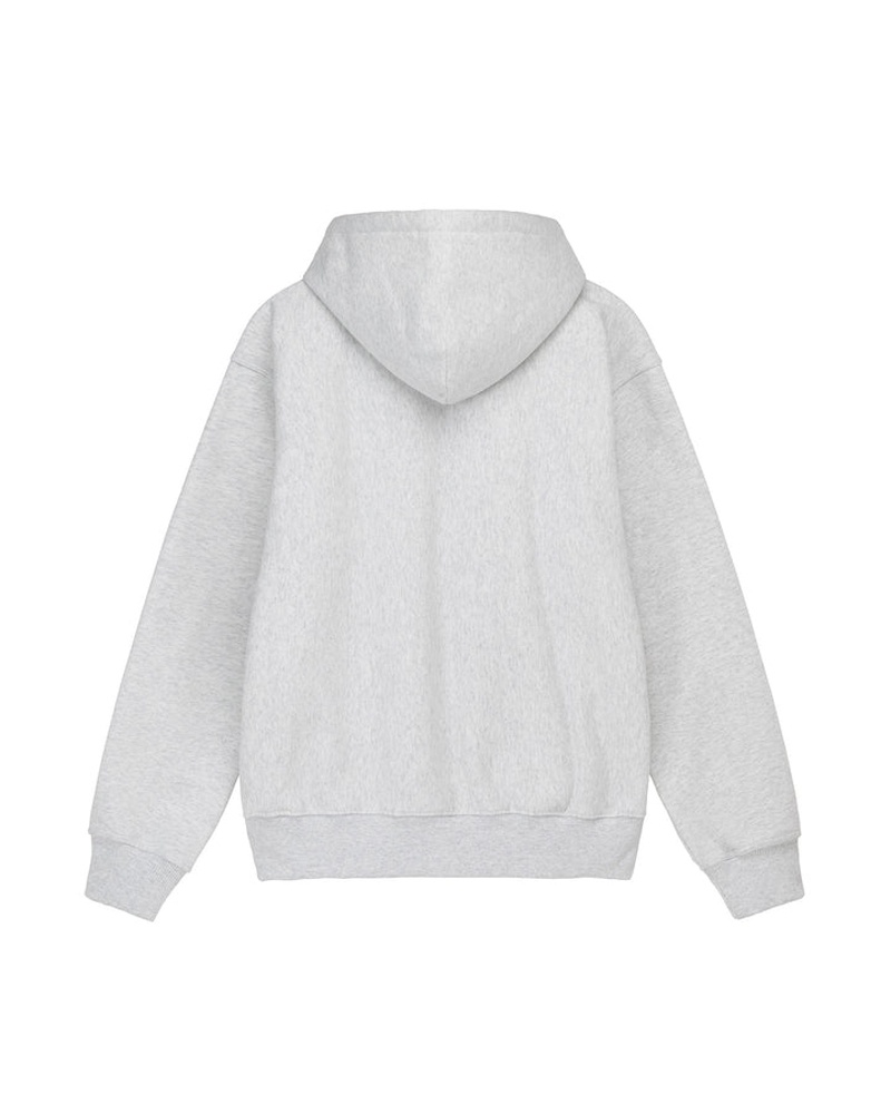 Sweat a Capuche Stussy Block Sport Zip Grise | IKL-01899304