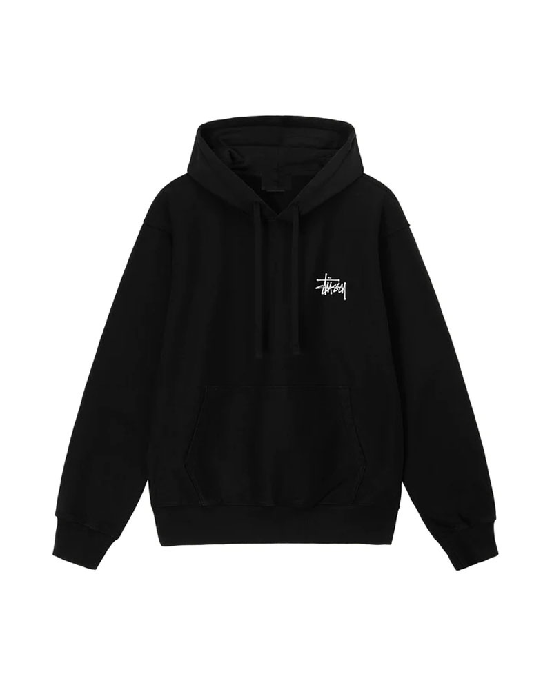 Sweat a Capuche Stussy Basic Stüssy Noir | QPS-76792696