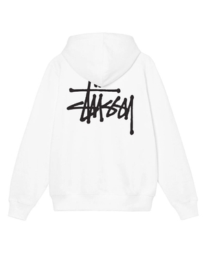 Sweat a Capuche Stussy Basic Stüssy Blanche | UNN-42239310