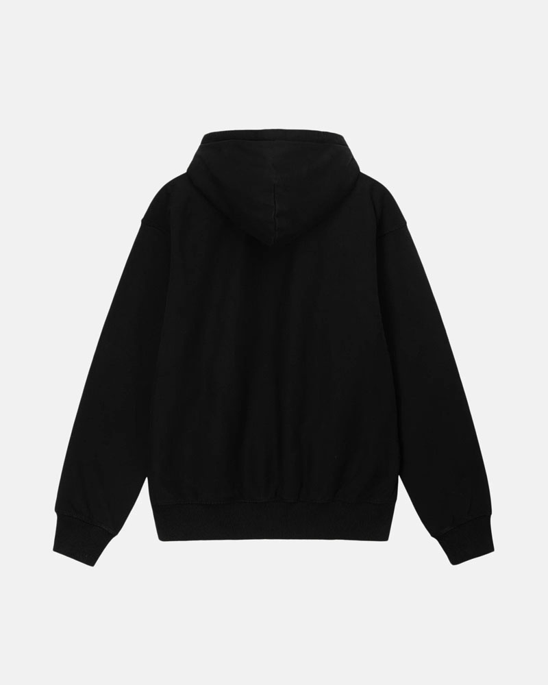 Sweat a Capuche Stussy Block Sport Pigment Dyed Noir | WZM-10896884