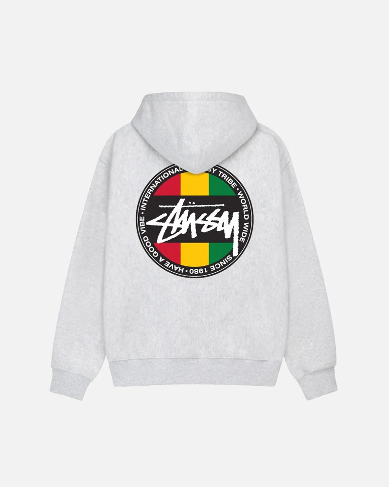 Sweat a Capuche Stussy Classiche Dot Grise | CIC-33077830