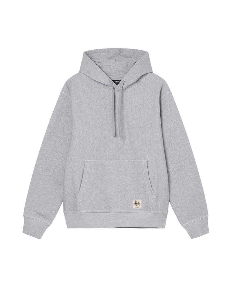 Sweat a Capuche Stussy Contrast Stitch Label Grise | KLY-56289144