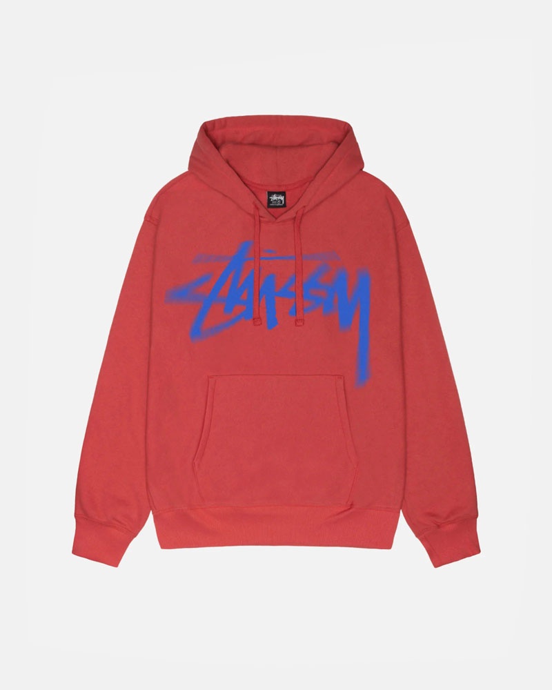 Sweat a Capuche Stussy Dizzy Stock Rouge | MRU-97418357