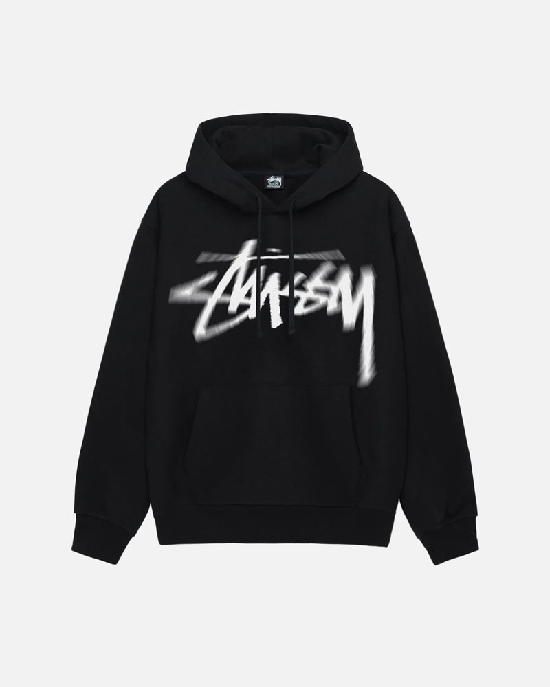 Sweat a Capuche Stussy Dizzy Stock Noir | QQI-42418819