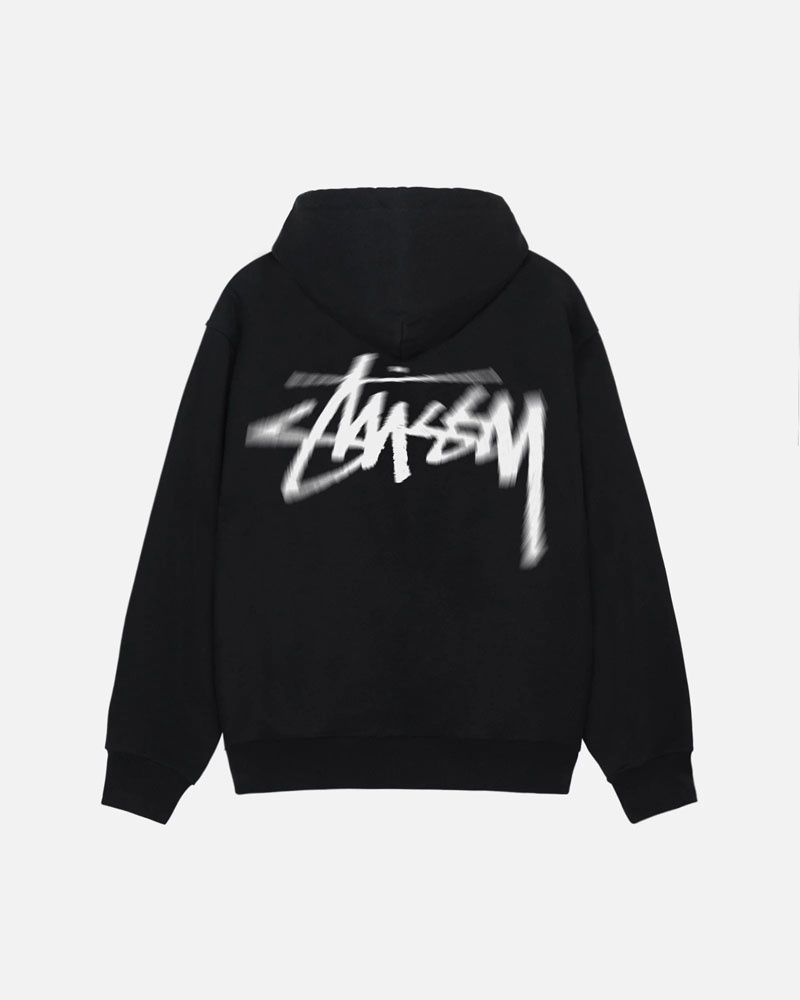 Sweat a Capuche Stussy Dizzy Stock Noir | QQI-42418819