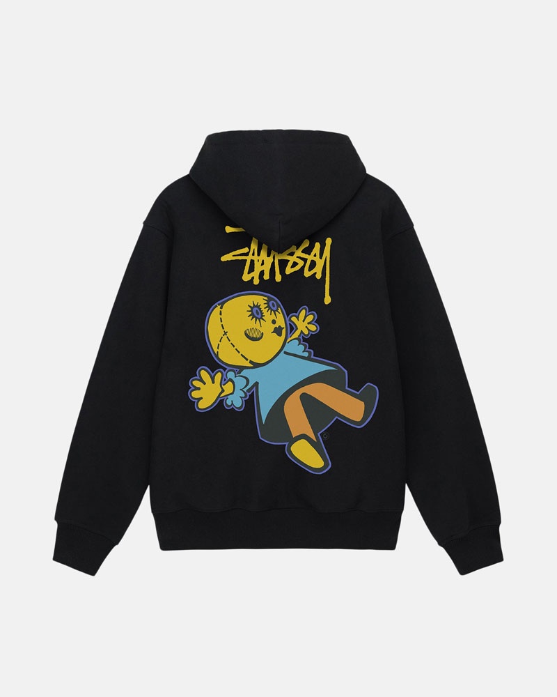 Sweat a Capuche Stussy Dollie Zip Noir | UQS-99276878