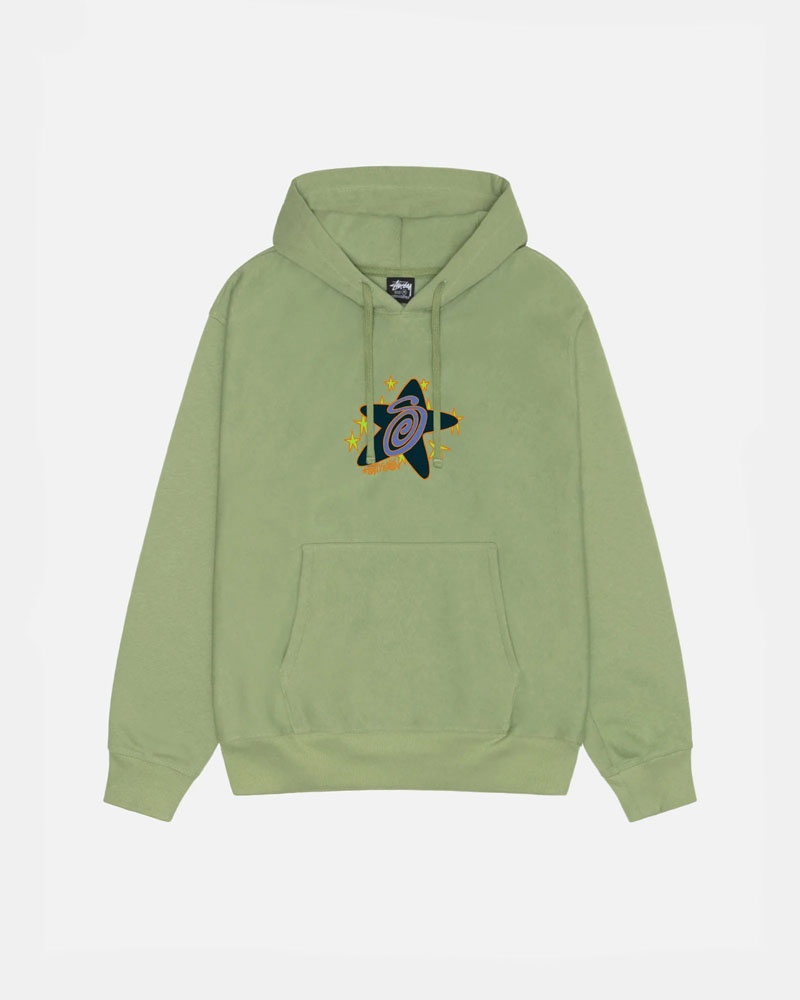 Sweat a Capuche Stussy Galaxy Moss Vert | PSN-74664273