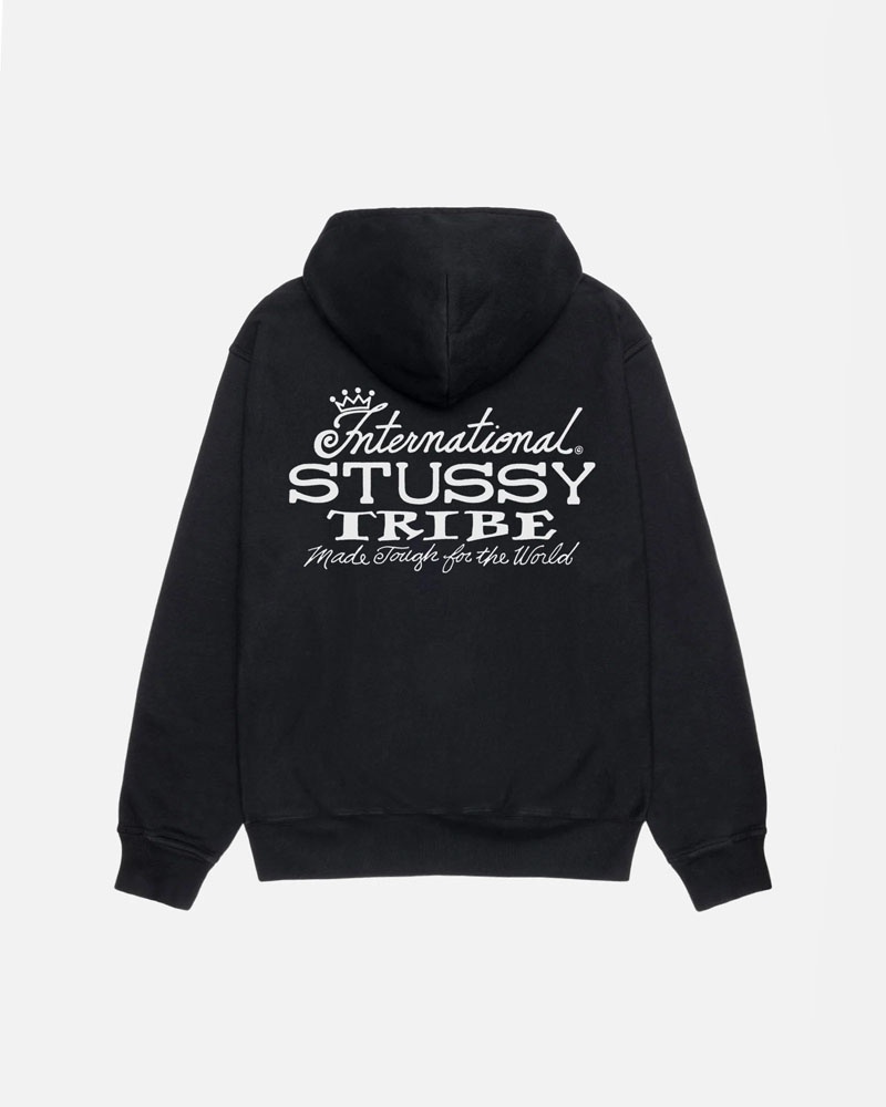 Sweat a Capuche Stussy IST Pigment Dyed Noir | HUW-79933074