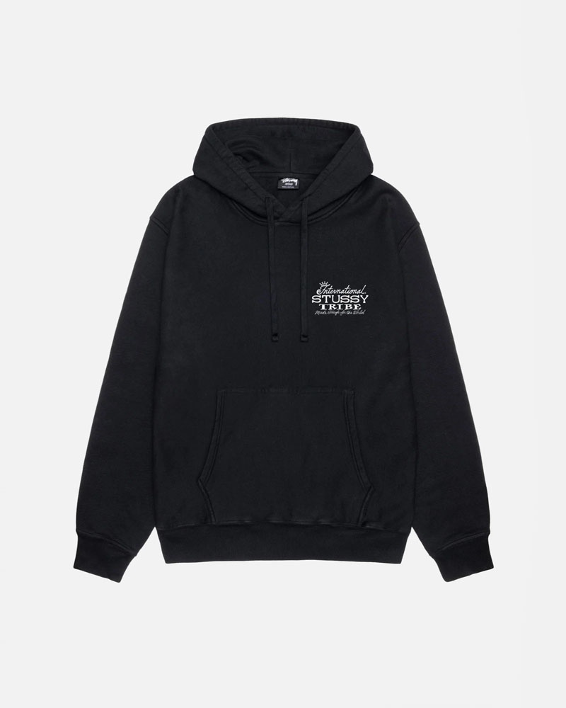 Sweat a Capuche Stussy IST Pigment Dyed Noir | HUW-79933074