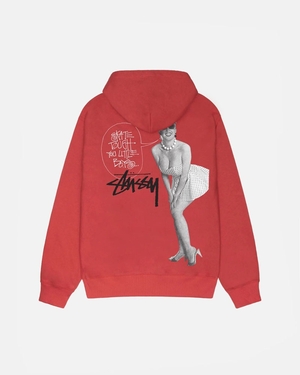 Sweat a Capuche Stussy Skate Tough Rouge | UYK-62743043