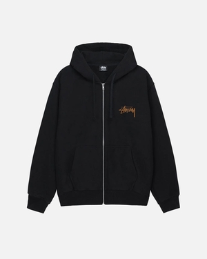 Sweat a Capuche Stussy Skate Tough Zip Noir | BSG-81323691