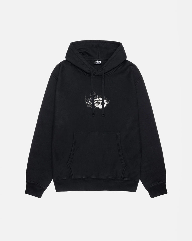 Sweat a Capuche Stussy Mosaic Dragon Pigment Dyed Noir | HRS-89657691