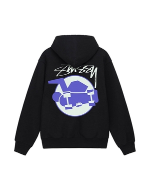 Sweat a Capuche Stussy Skateman Noir | SKV-08201871