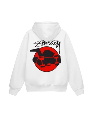 Sweat a Capuche Stussy Skateman Blanche | HBA-78811366