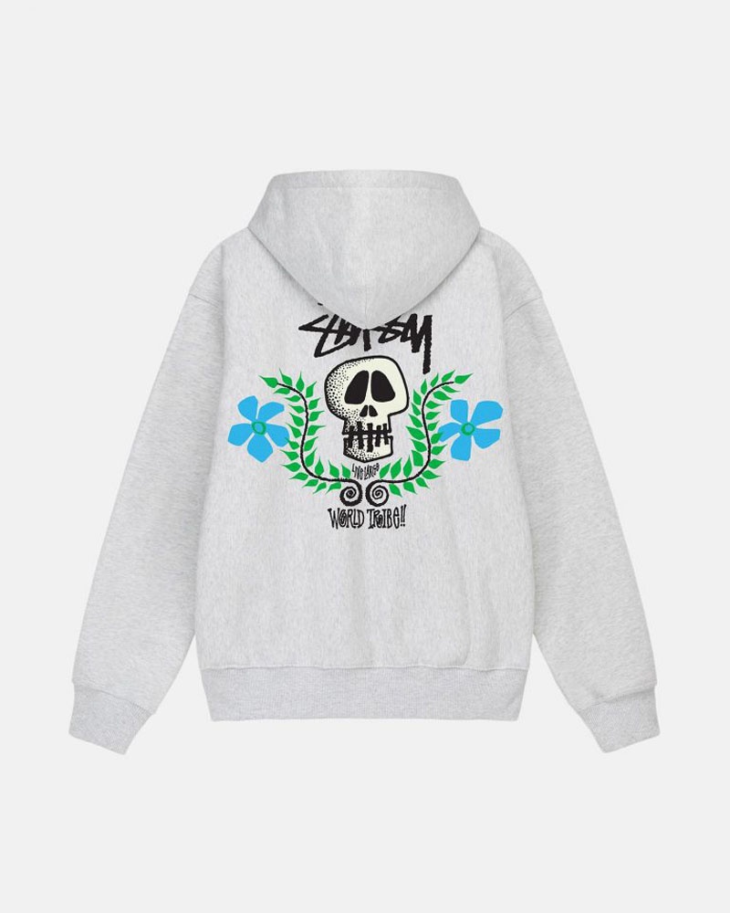 Sweat a Capuche Stussy Skull Crest Grise | TUI-50195972