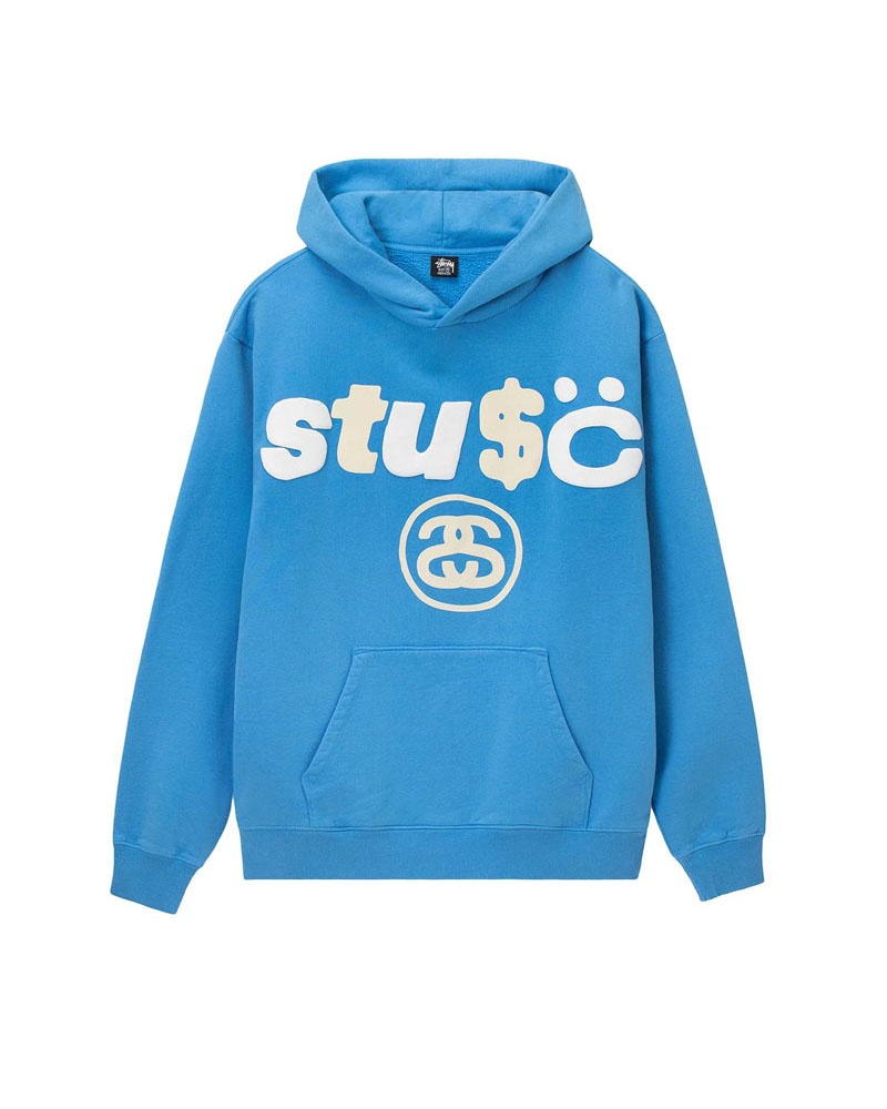 Sweat a Capuche Stussy Stüssy & Cpfm 8 Ball Pigment Dyed Bleu | PJW-97752178