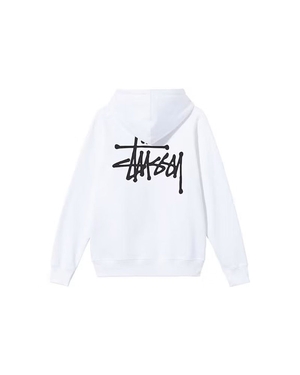 Sweat a Capuche Stussy Basic Blanche | GNR-62413896