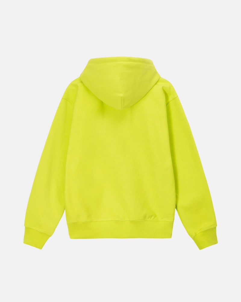 Sweat a Capuche Stussy Stock Box Jaune | VJE-41263276