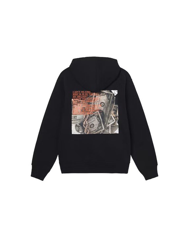 Sweat a Capuche Stussy Eric B. & Rakim Paid In Full Noir | VEY-43301161