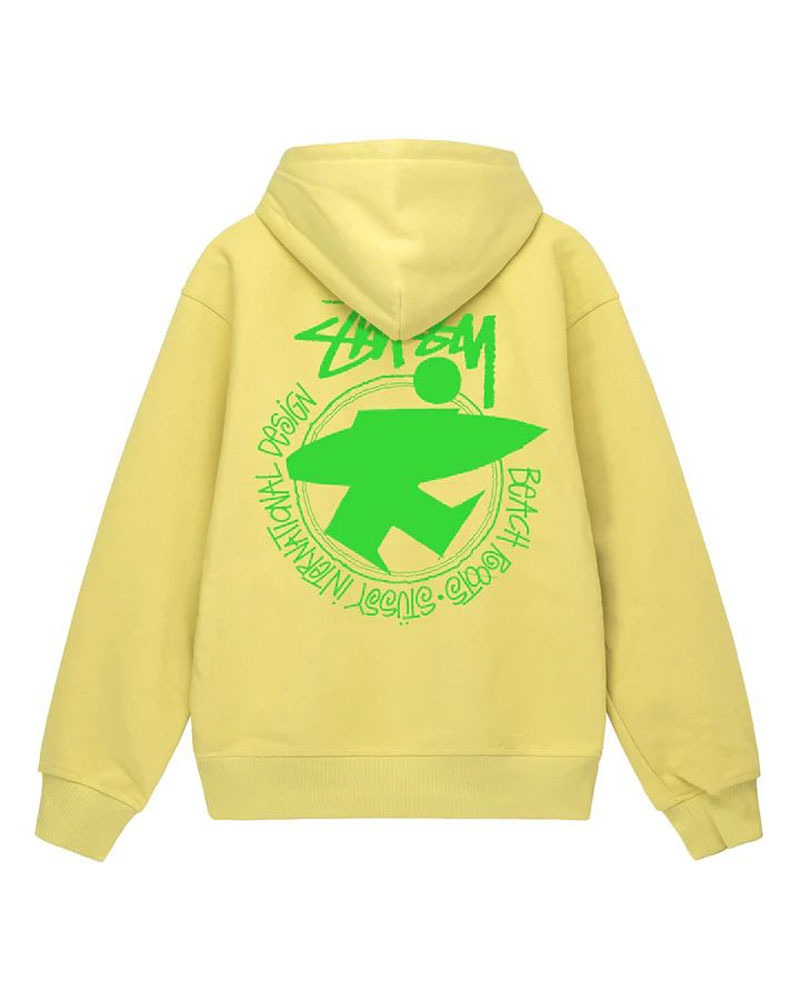 Sweat a Capuche Stussy Beach Roots Jaune | WUT-86332865