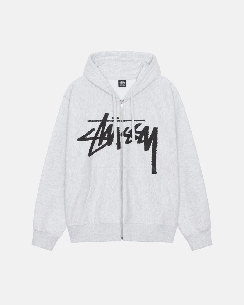 Sweat a Capuche Stussy Venus Zip Grise | MZA-87817525