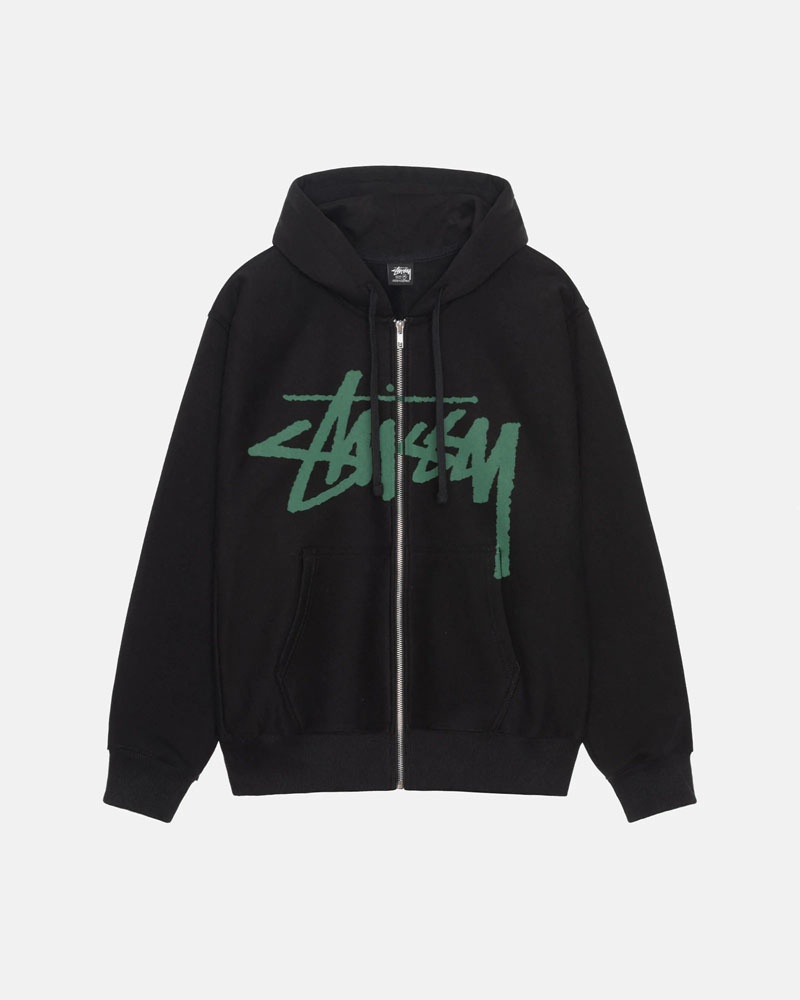 Sweat a Capuche Stussy Venus Zip Noir | XXZ-65826849