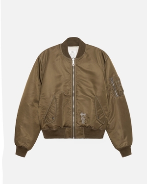 Veste Stussy Built Reversible Bomber Marron | BUA-35041847