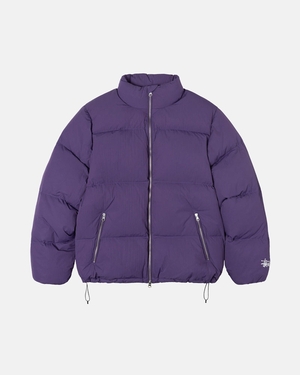 Veste Stussy Down Puffer Nylon Violette | QNT-36233268