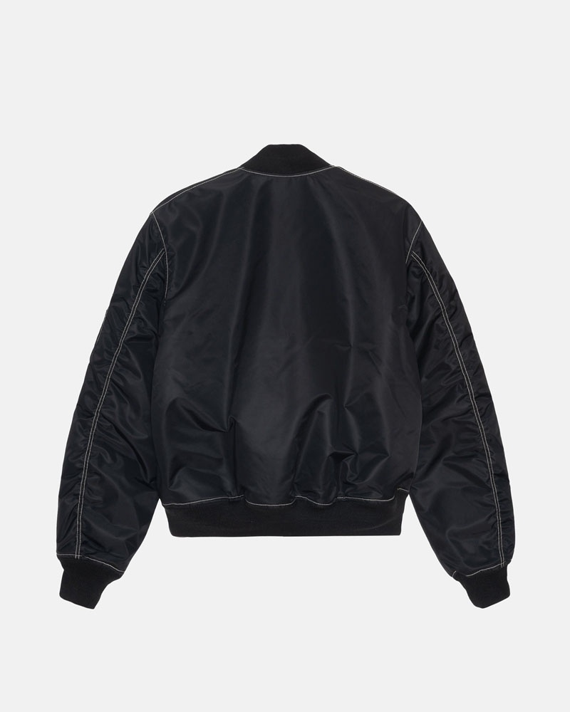 Veste Stussy Built Reversible Bomber Noir | LJR-75354984