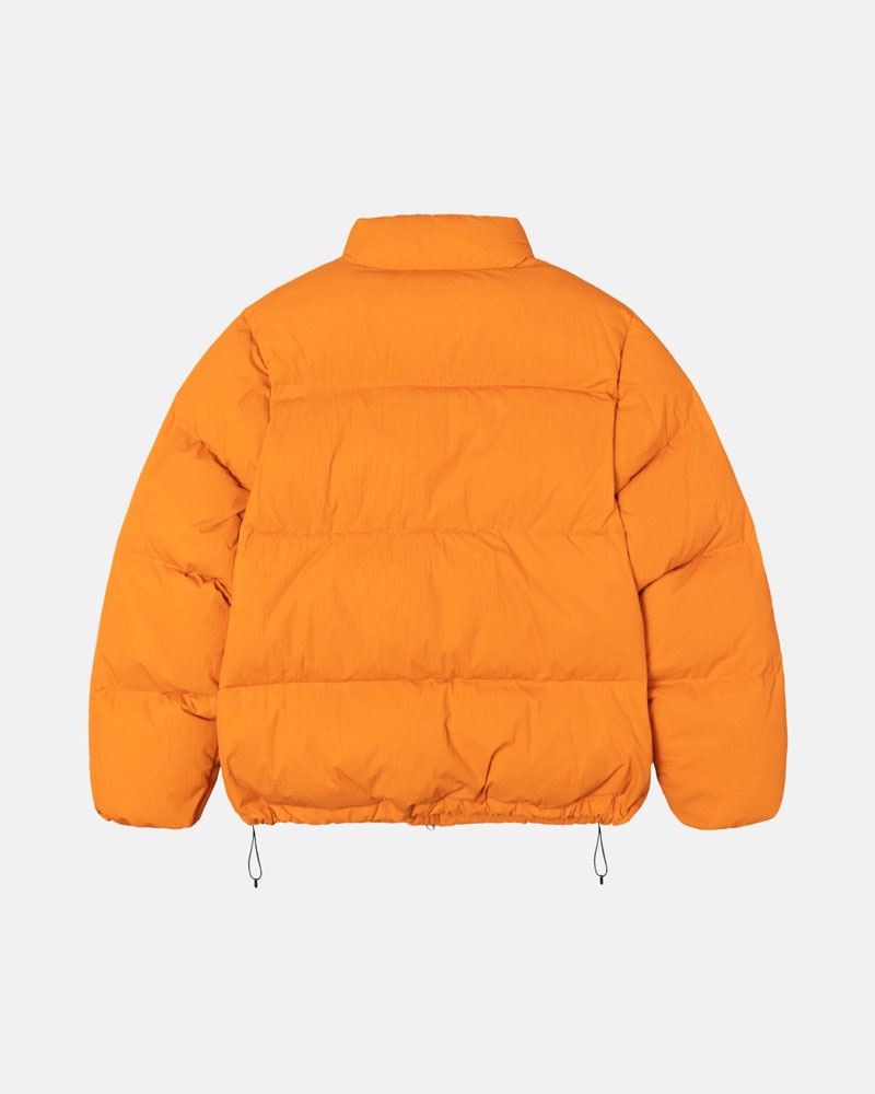 Veste Stussy Down Puffer Nylon Orange | BNL-80954758