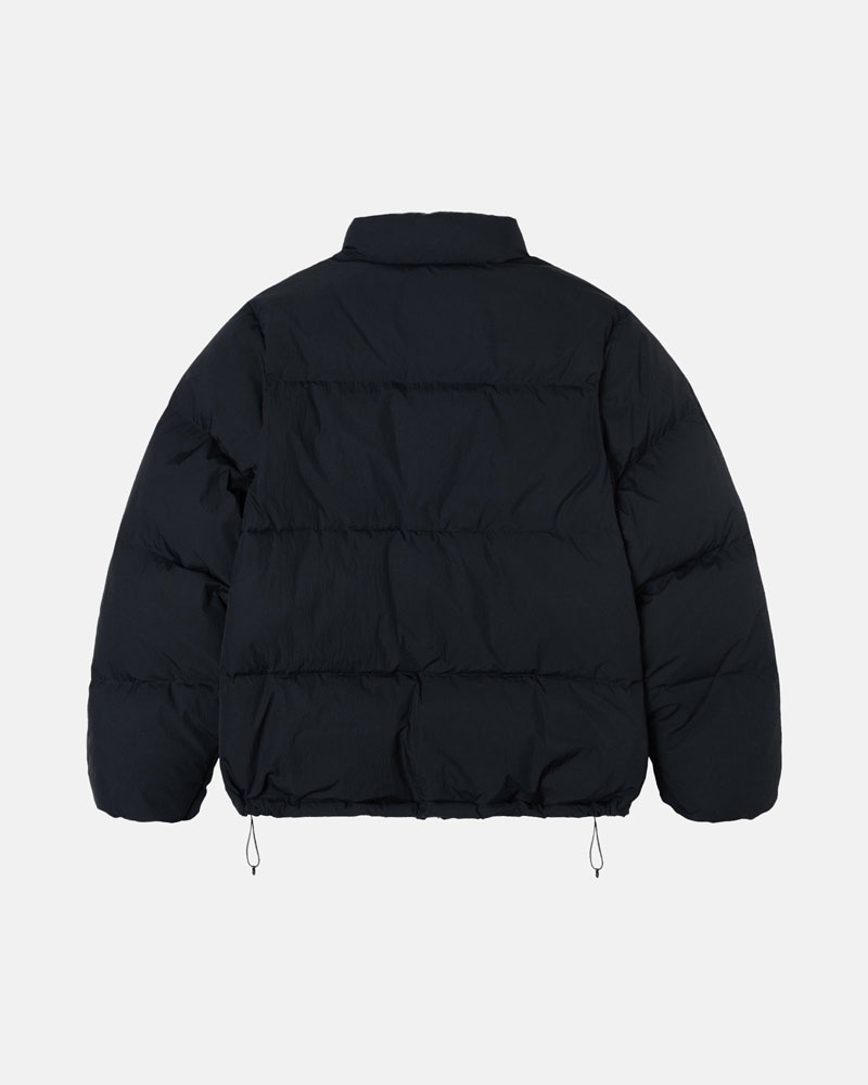 Veste Stussy Down Puffer Nylon Noir | TSY-97878841